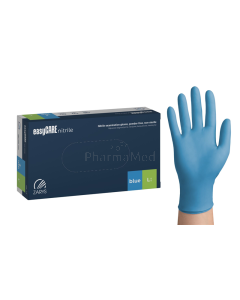 Gants nitrile ZARYS sans poudre L bleu - 100pc