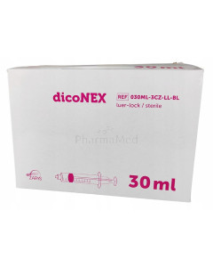 Seringues ZARYS dicoNEX luer lock - 30ml - 100pc
