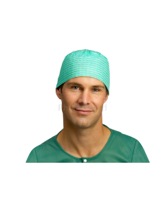 Calot imprimé - forme ajustée - vert - 150pc