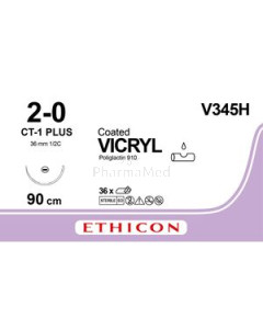 VICRYL 2/0 V345H CT-1 90cm - 36fils