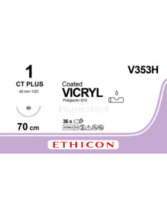 VICRYL 1 Coated V353H CT Plus 70cm - 36fils