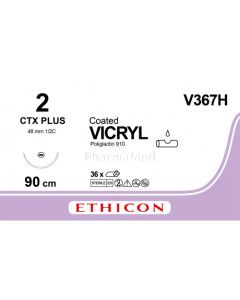 VICRYL 2 Coated V367H CTX Plus 90cm - 36fils