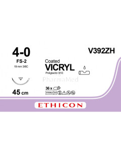 VICRYL 4/0 Coated V392ZH FS-2 45cm - 36draden