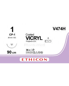 VICRYL 1 Coated V474H CP-1 90cm - 36draden