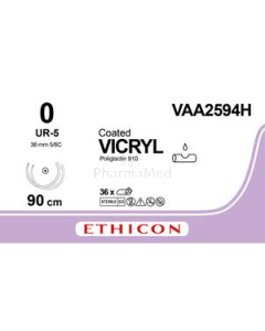 VICRYL 0 VAA2594H UR-5 90cm - 36draden