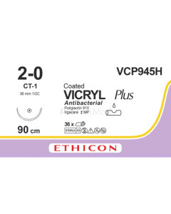 VICRYL PLUS 2/0 VCP945H CT-1 90cm - 36fils