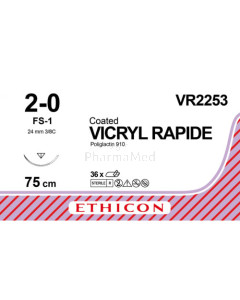 VICRYL RAPID 2/0 VR2253 FS-1 75cm - 36fils