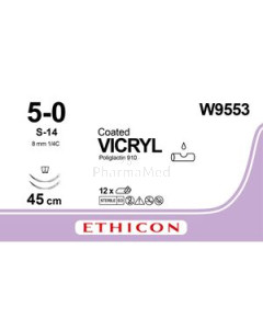 VICRYL 5/0 W9553 S-14 45cm Violet - 12draden