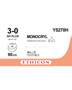 MONOCRYL 3/0 Y5270H SH Plus 90cm - 36draden