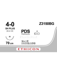 ETICON PDS 4/0 Z3150BG SH1/2 M1.5 70cm - 12fils