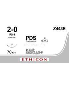 ETICON PDS II 2/0 Z443 FS-1 70cm Incolore - 24fils