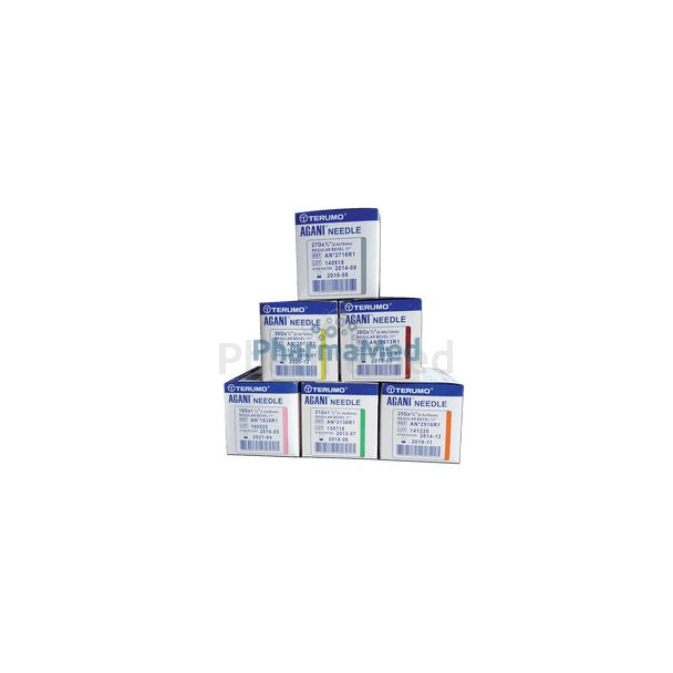 Aiguilles TERUMO Agani - 23G1 (0,60x25mm) - 100pc