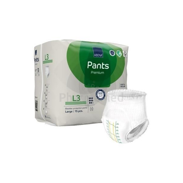 ABENA Pants Premium - L3 - 2400ml/8g - 15pc