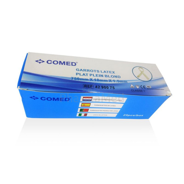 Stuwband gummi 75cmx2cm - 25pc