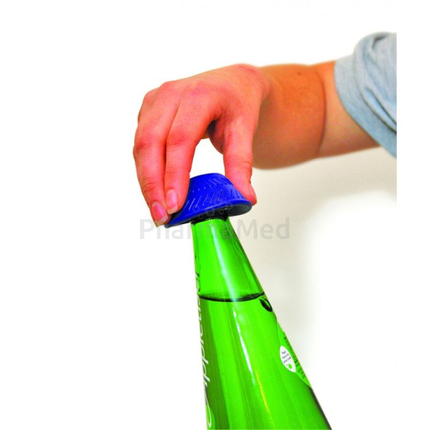 Antislip fles-/potopener blauw