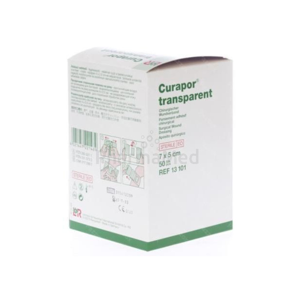 CURAPOR Transparent ST 7x5cm - 50pc