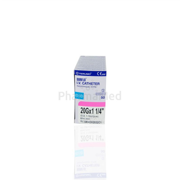 Aiguilles I.V. Catheter TERUMO - 20G1¼ - 50pc