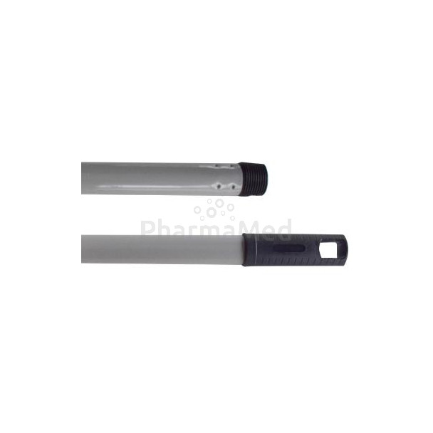 Manche métal gris à visser 130cm - 1pc
