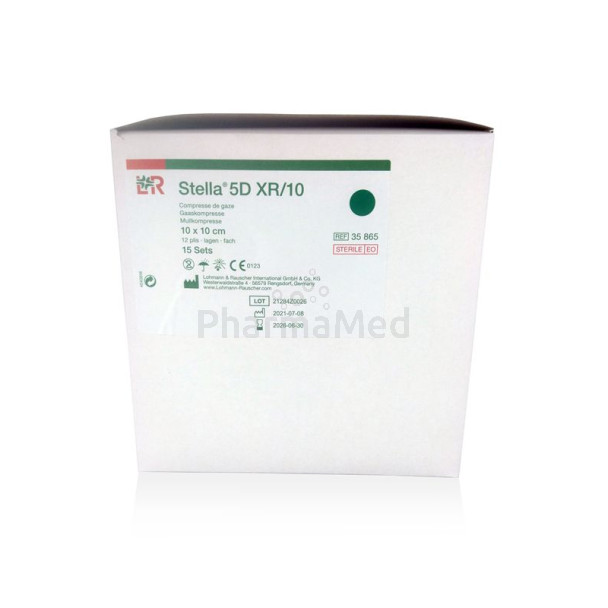 Compresses gaze ST 5D XR/10 12plis 10x10cm - 15 sets