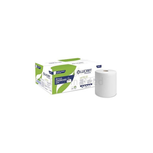 Lucart Eco 150 ID Essuie-mains en rouleaux blanc 2 plis 150m - Carton de 6 bobines