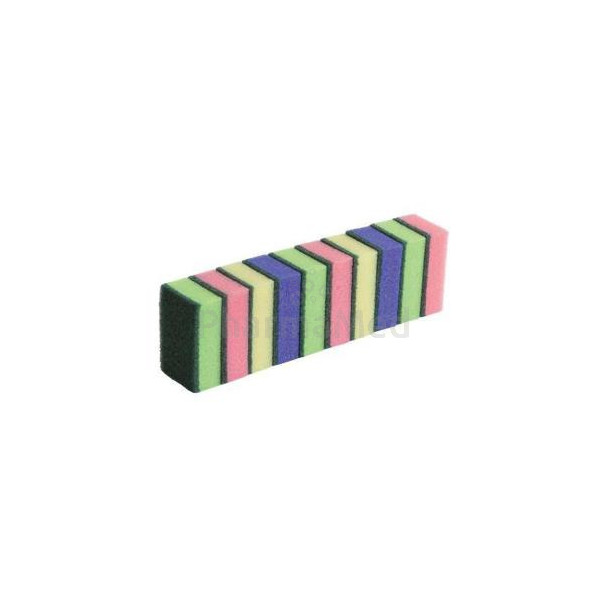 Gekleurde schuursponzen 9×6×3cm – 10st