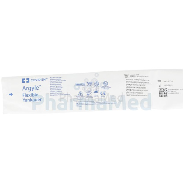 ARGYLE Yankauer fine tip CH12 26cm finger/50p