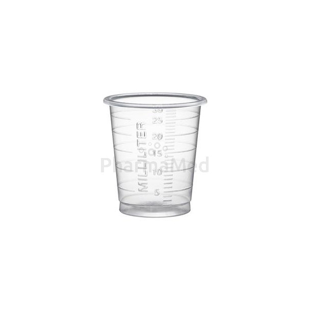 Godets hauts & étroits 30ml - transparent - 80pc