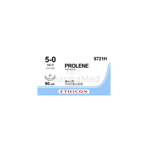PROLENE 5/0 8721H CC-1 90cm Bleu - 36fils