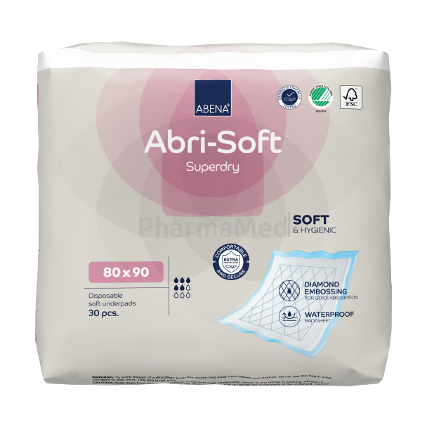 Onderlegger ABRI Soft Superdry 1600ml 80x90cm - 30st