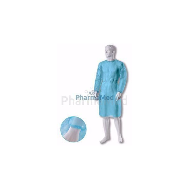 Blouse médicale ZARYS manches long./élast. - 30gr vert L - 10pc