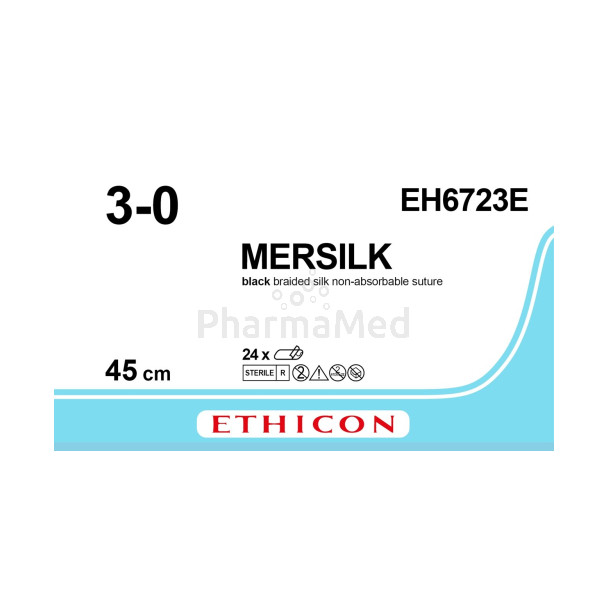 MERSILK 3/0 EH6723E 45cm - 24 draden