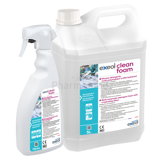 EXEOL Clean Foam - Mousse détergente enzymatique - 750ml