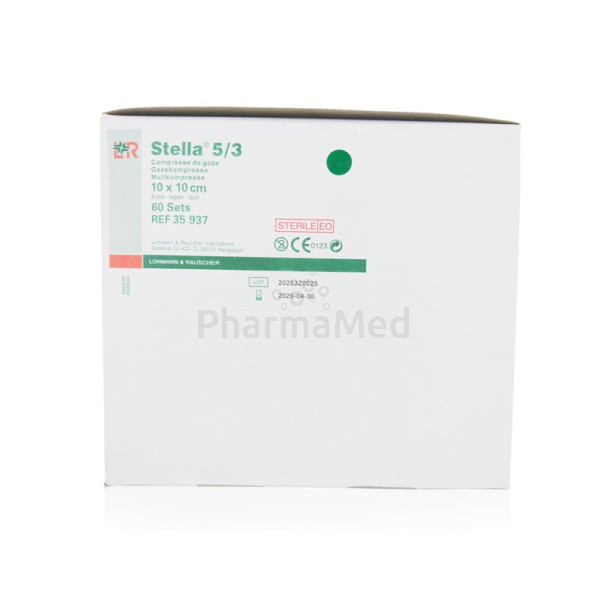 Compresses gaze ST L&R 5/3 10x10cm - 60x3pc