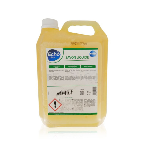 ECHOCLEAN savon liquide à l'huile de lin (5L)