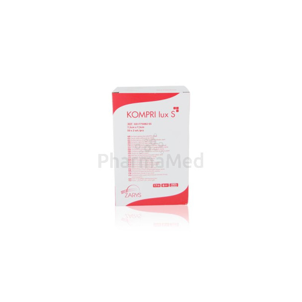 Compresses gaze Stériles ZARYS - 7,5x7,5cm - 50x2pc