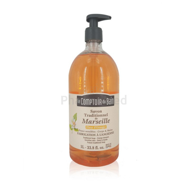 LCB Savon de Marseille liquide Fleur Oranger - 1L
