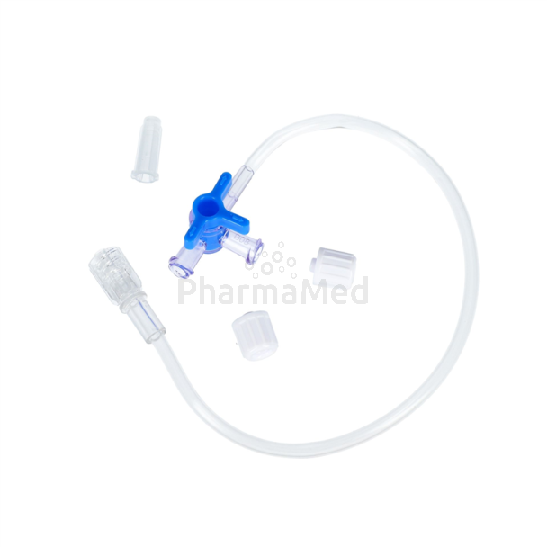 easyWAY L Robinet 3 voies + prolongateur 25cm, stérile, sans phtalate
