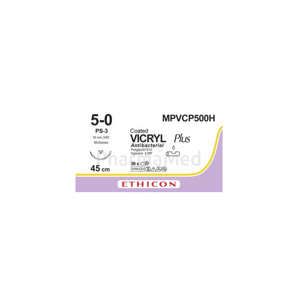 VICRYL+ USP5/0 MPVCP500H Und PS-3 16mm 45cm - 36draden