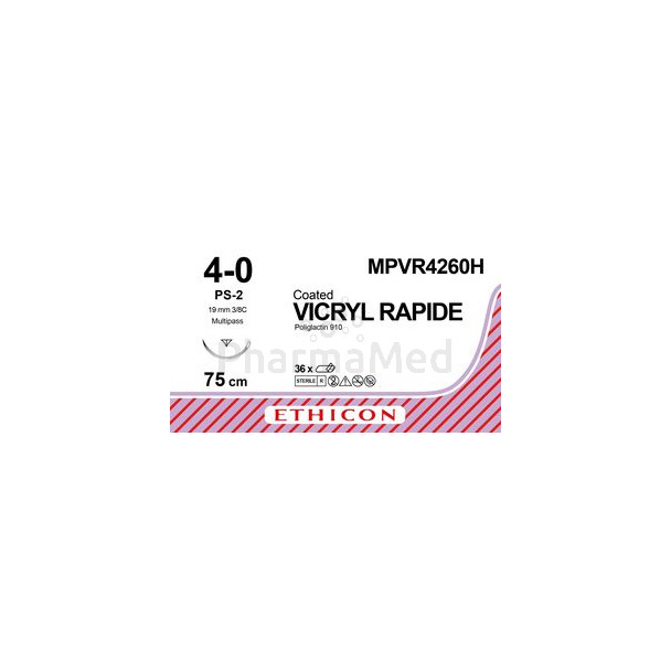 VICRYL RAPID 4/0 MPVR4260H PS-2 75cm - 36fils