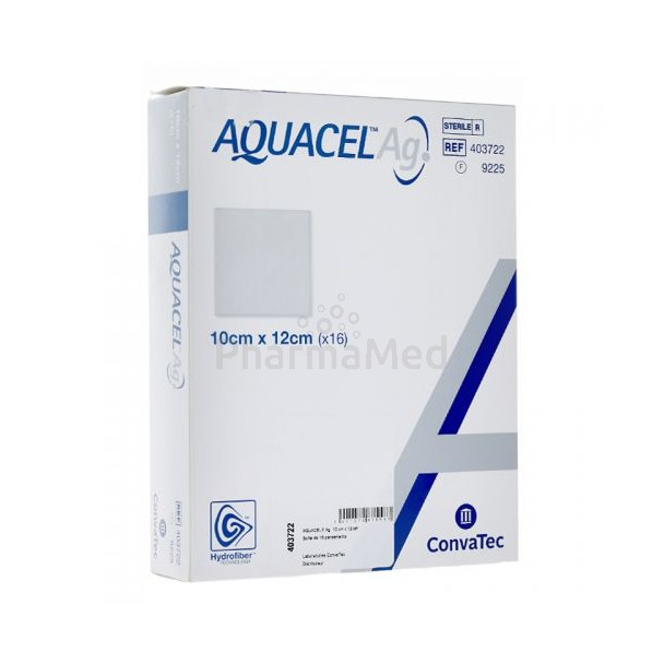 Aquacel Ag pansement hydrofibre 10cmx10cm - 10pc