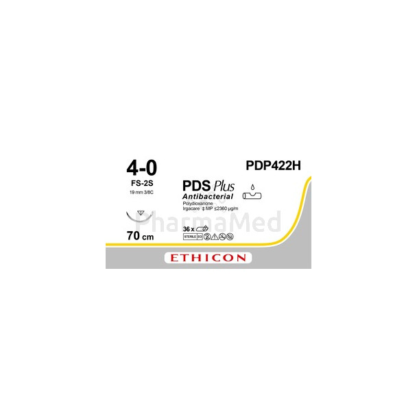 ETICON PDS+ 4/0 PDP422H FS-2S 3/8 70cm - 36fils