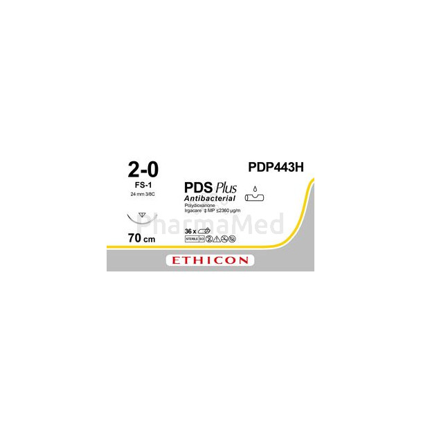 ETICON PDS+ II 2/0 PDP443H FS-1 3/8 - 36draden