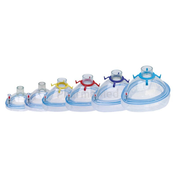 Masques anest. KOO bourrelet gonfl. PVC- Adulte Large - 50p
