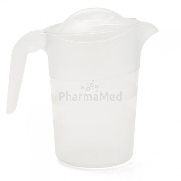 Pichet empilable 1,5L en copolyester cristal avec couvercle - 1pc