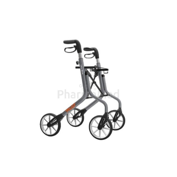 Rollator Let's Move grijs - 4 wielen - 1st