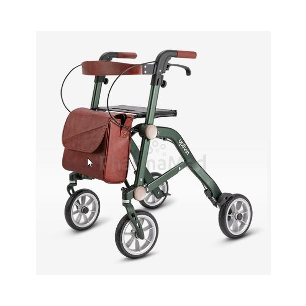 Rollator MOBIO TRIVE olijfgroen 4 wielen opvouwbaar
