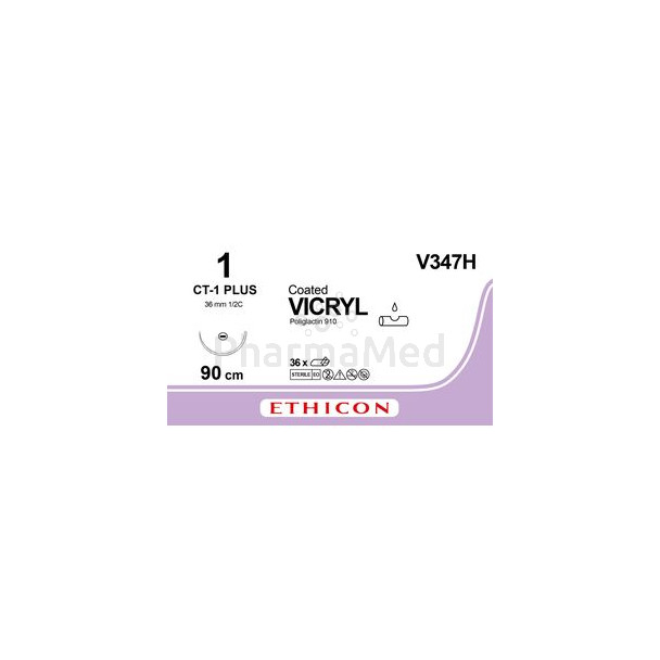 VICRYL 1 V347H CT-1 90cm - 36fils