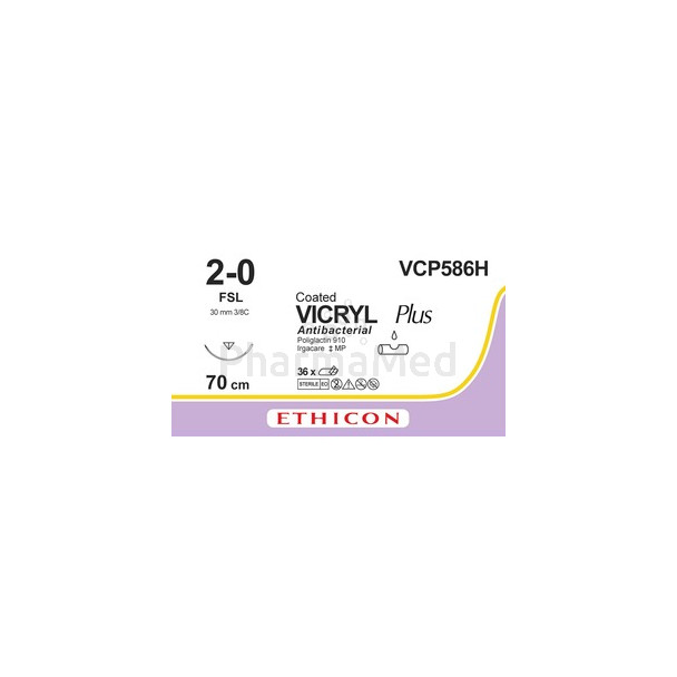 VICRYL PLUS 2/0 VCP586H FSL 70cm Violet- 36fils