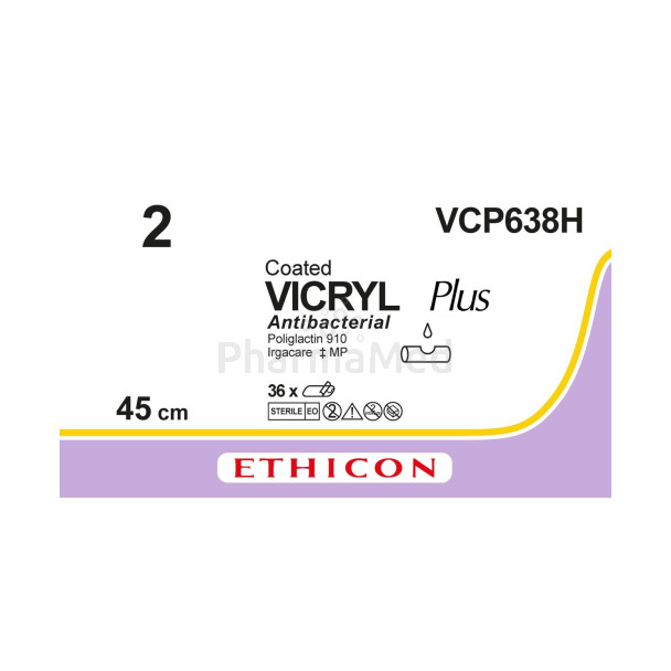 VICRYL PLUS 2 VCP638H 45cm - 36fils