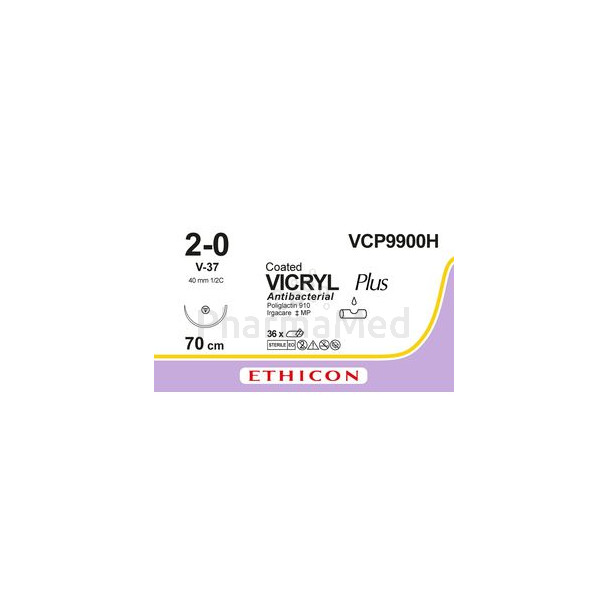 VICRYL PLUS 2/0 VCP9900H V-37 70cm - 36draden